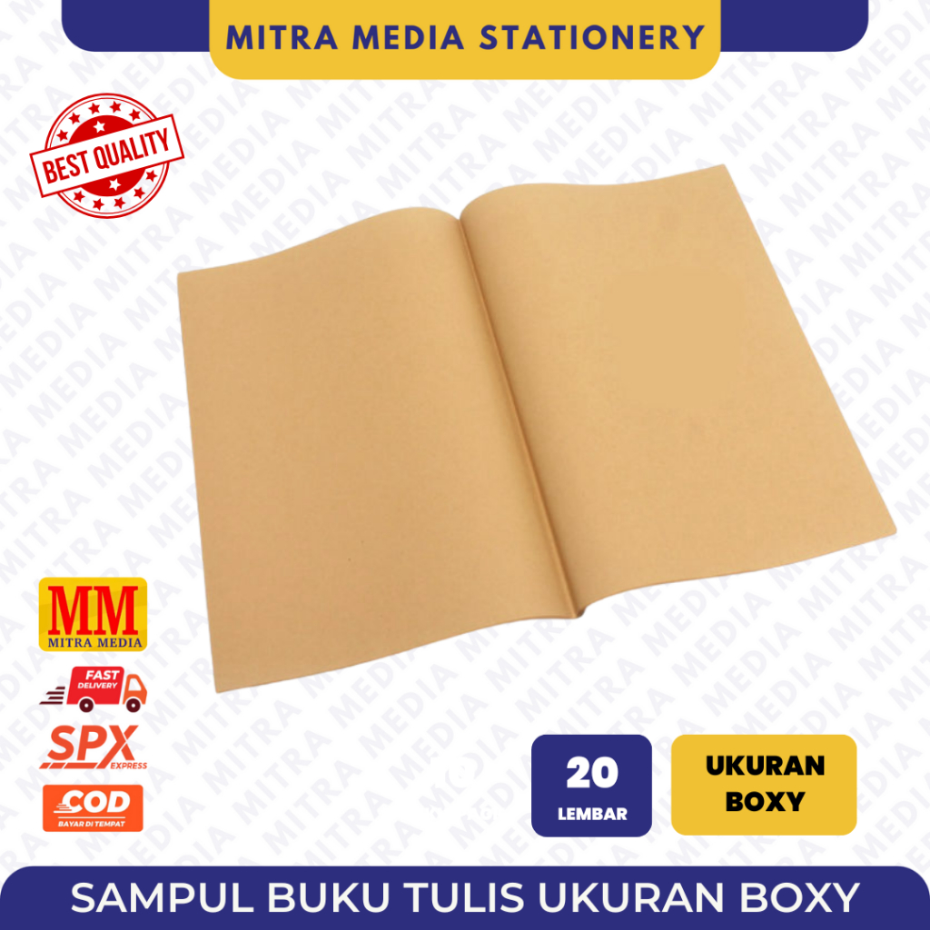 

SAMPUL BUKU COKLAT FOLIO / SAMPUL BUKU TULIS BOXY / SAMPUL BUKU CAMPUSS