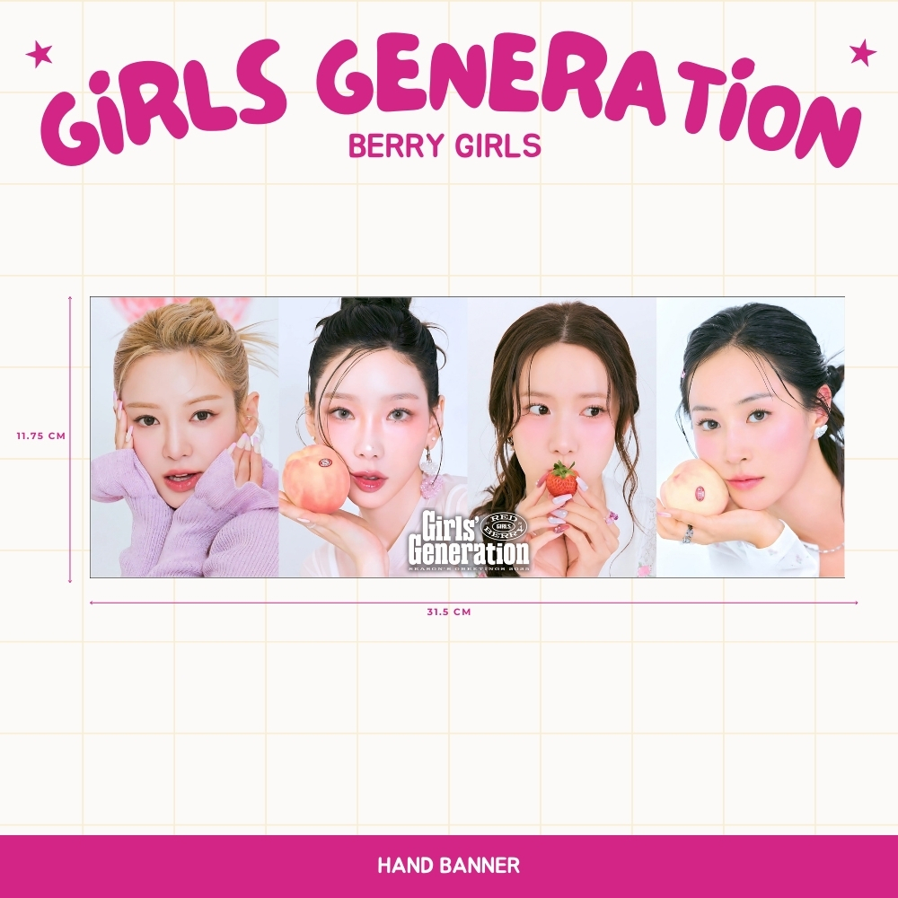 HOLOGRAM HAND BANNER GIRLS GENERATION HANDBANNER KPOP UNOFFICIAL SNSD TAEYEON SUNNY TIFFANY YOONA