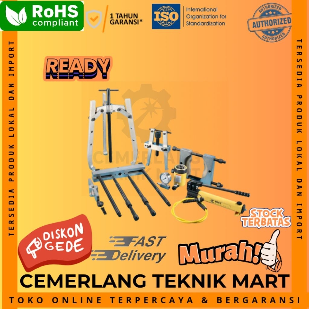 Master Puller Set 30T BHP-3751G BARTON model Enerpac 30 Ton Treker