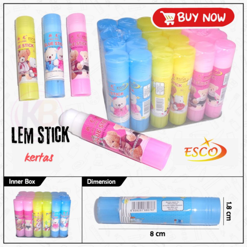 

Lem Stick Kertas Esco Paket 5 psc