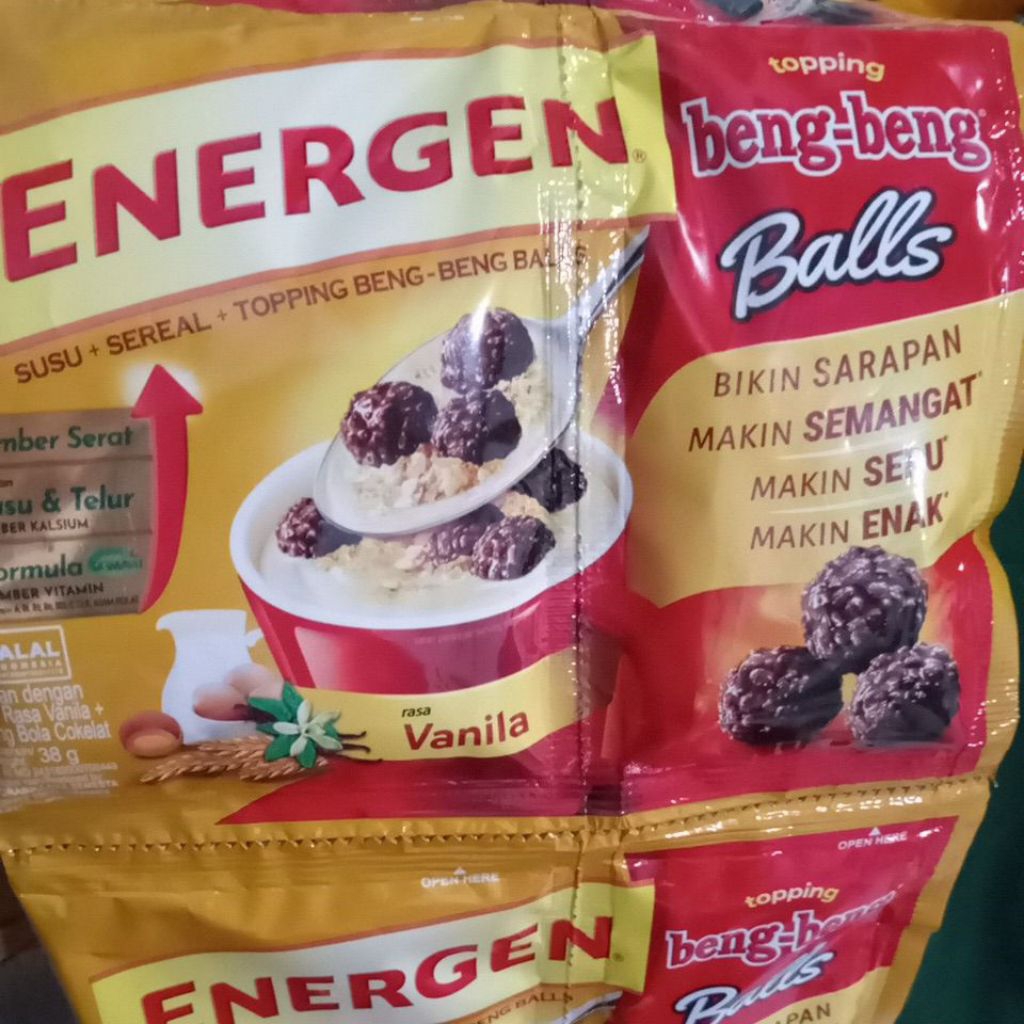 

(B3ST) 1pcs Energen Vanilla Topping Beng-Beng Balls BARU Murah