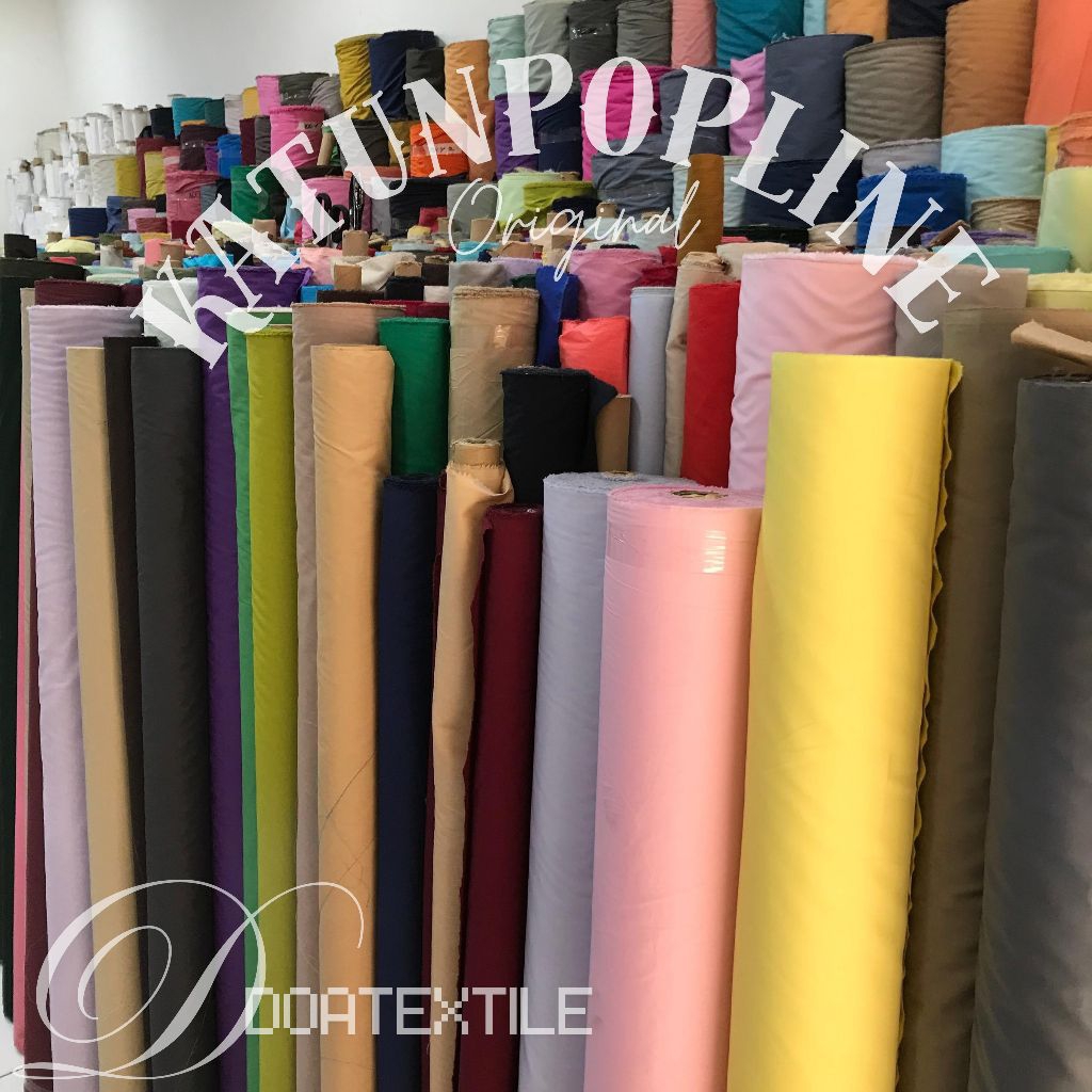 Kain katun poplin - kain katun popline polos - katun poplin - kain katun poplin