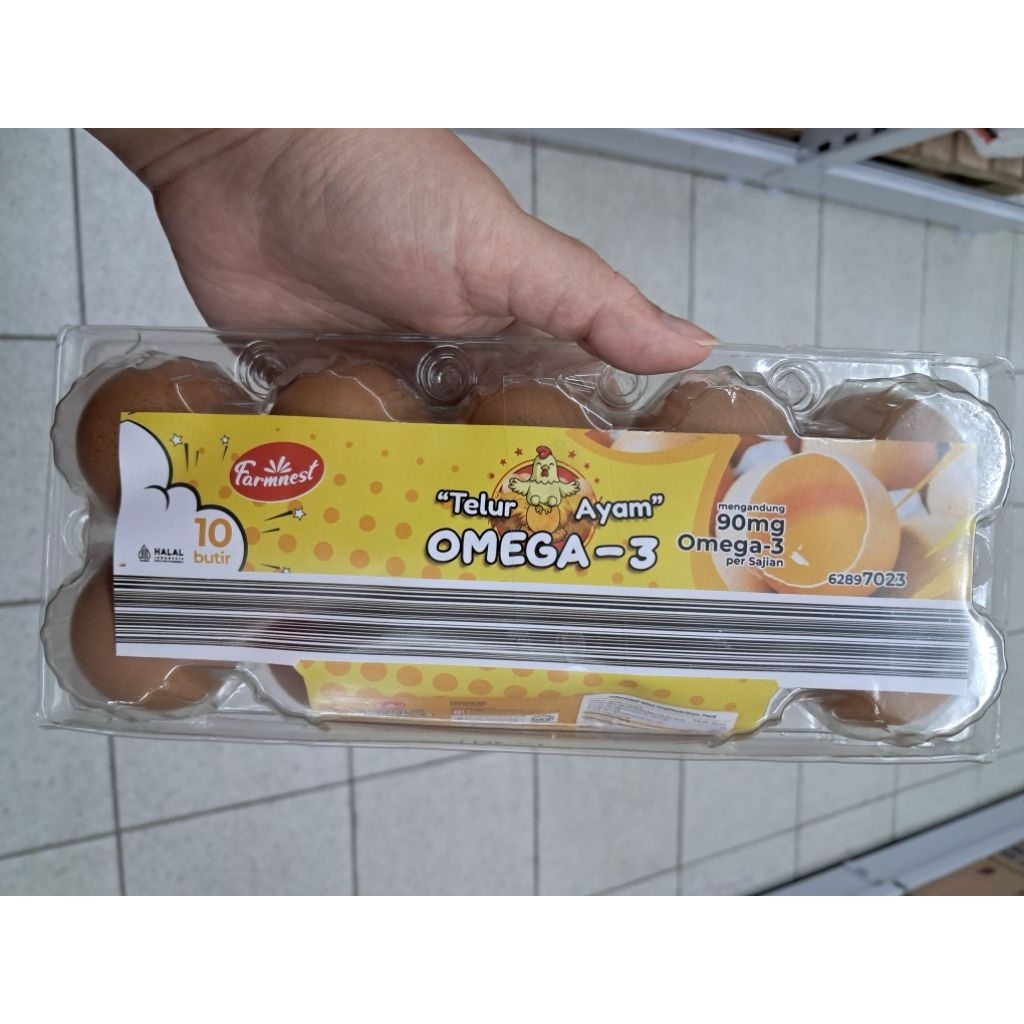 

Telur Omega-3 1 Pax isi 10 butir
