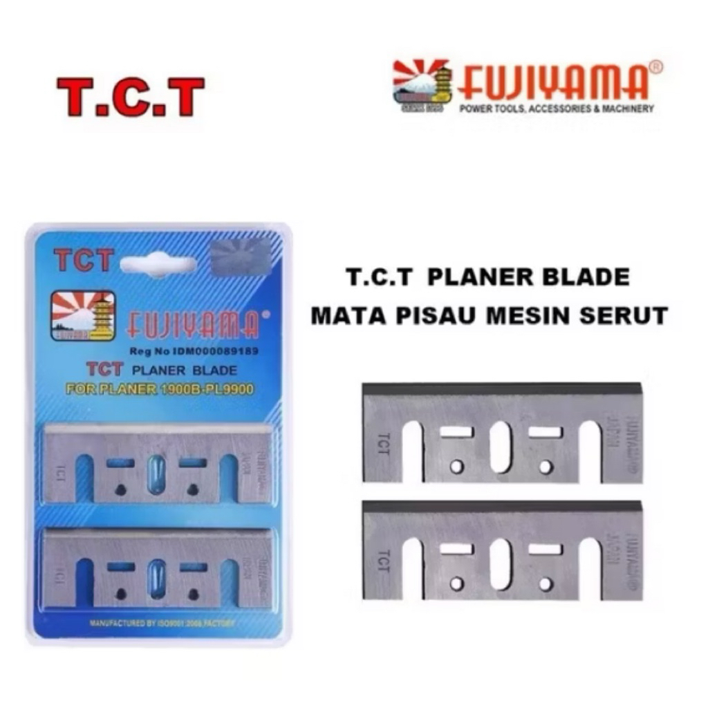 FUJIYAMA PL9900 Mata Planer Blade TCT 82mm / Mata Serut Planer Kayu TCT 82mm Japan Original