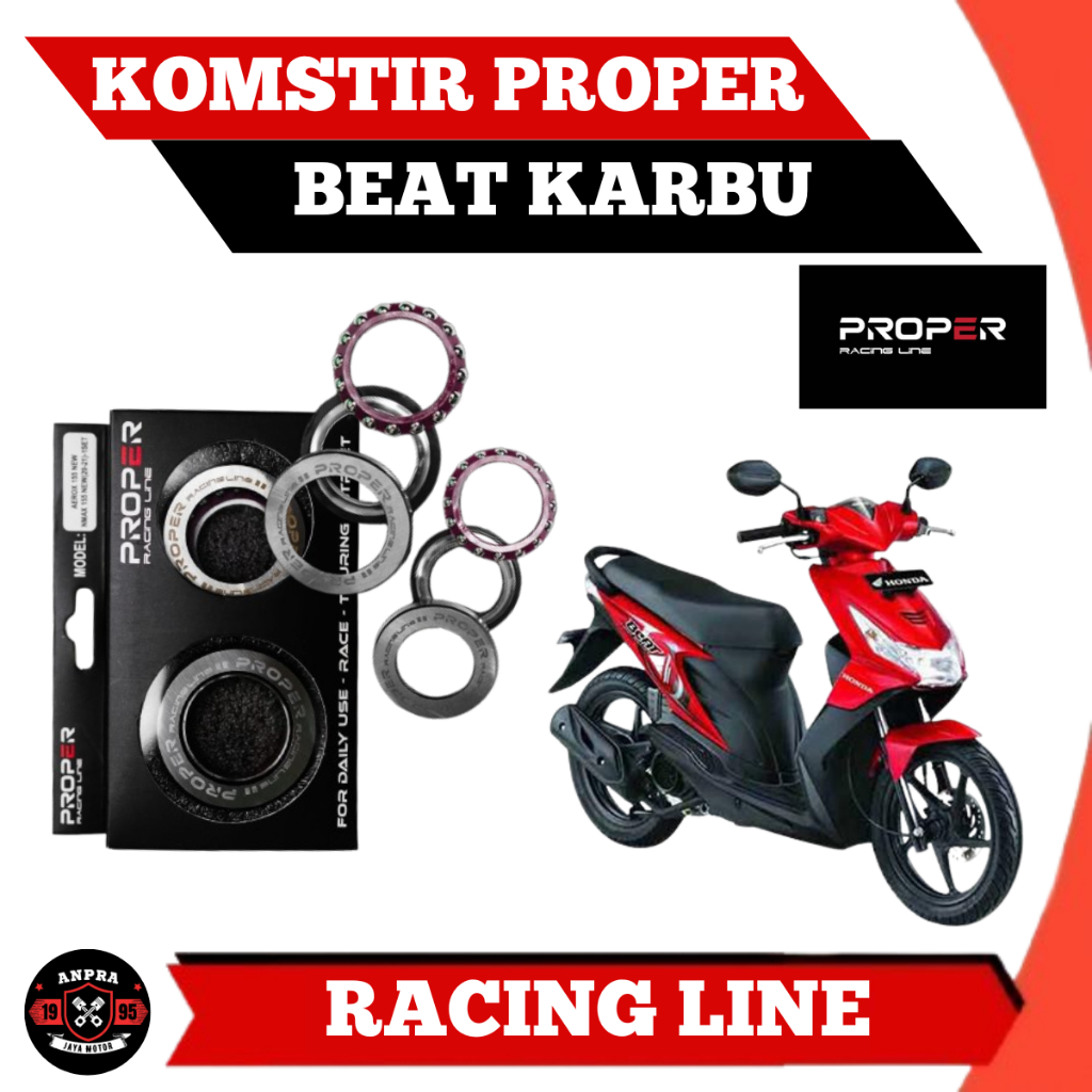 KOMSTIR HONDA BEAT KARBU ORIGINAL PROPER RACING LINE BALL RACE