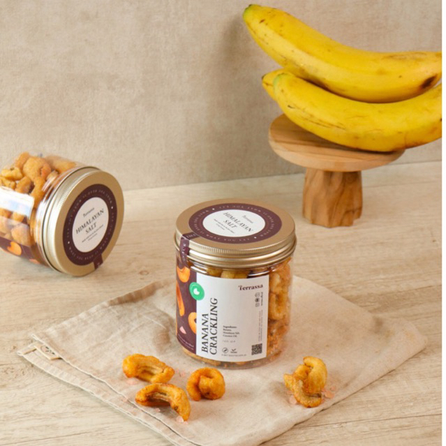 

Terrassa Banana Crackling Keripik Pisang Premium Natural Snacks- Singles