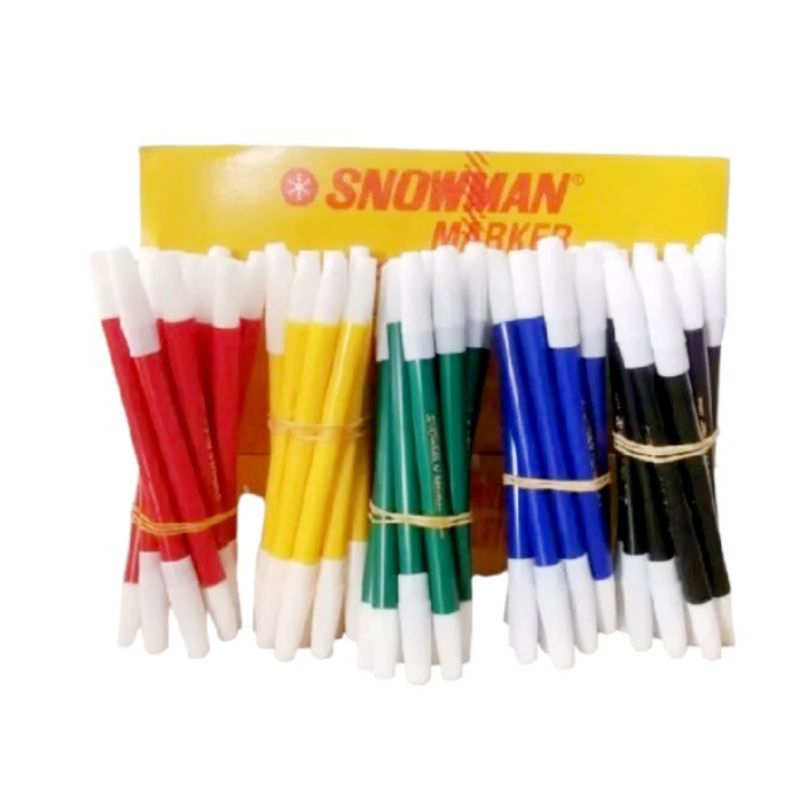 

1 pcs Spidol Snowman Kecil PW-1A Hitam Merah Biru Satuan