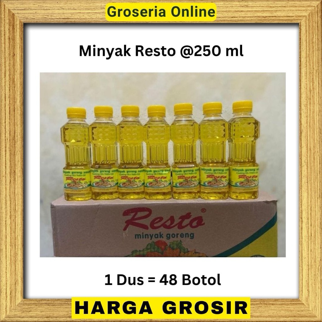 

Minyak Resto Kemasan Botol @250 ml x 48 / DUS