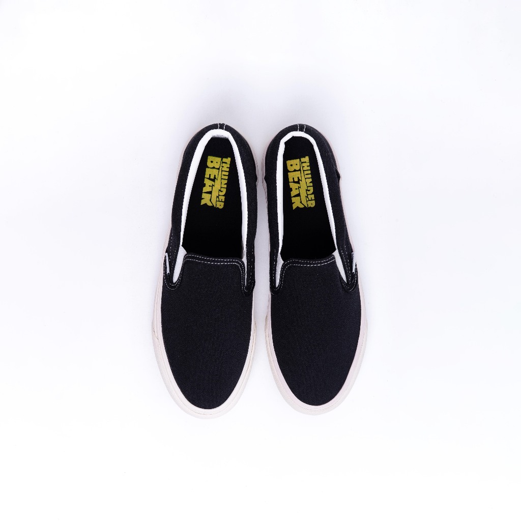 Original Thunderbear - Voltaire Bw Sepatu Slip On Pria Lokal Buat Nongkrong & Kuliah