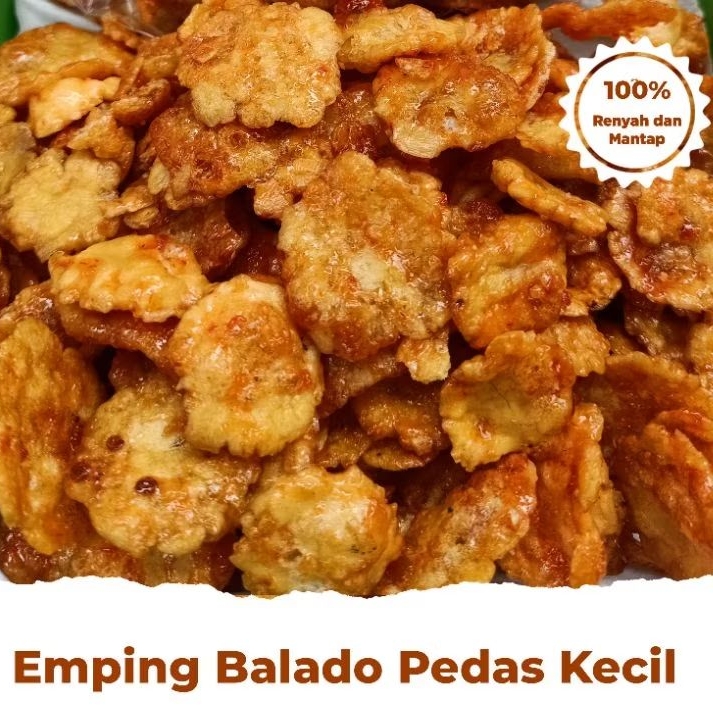

EMPING BALADO PEDAS KECIL RENYAH KEMASAN 500/1000 GRAM