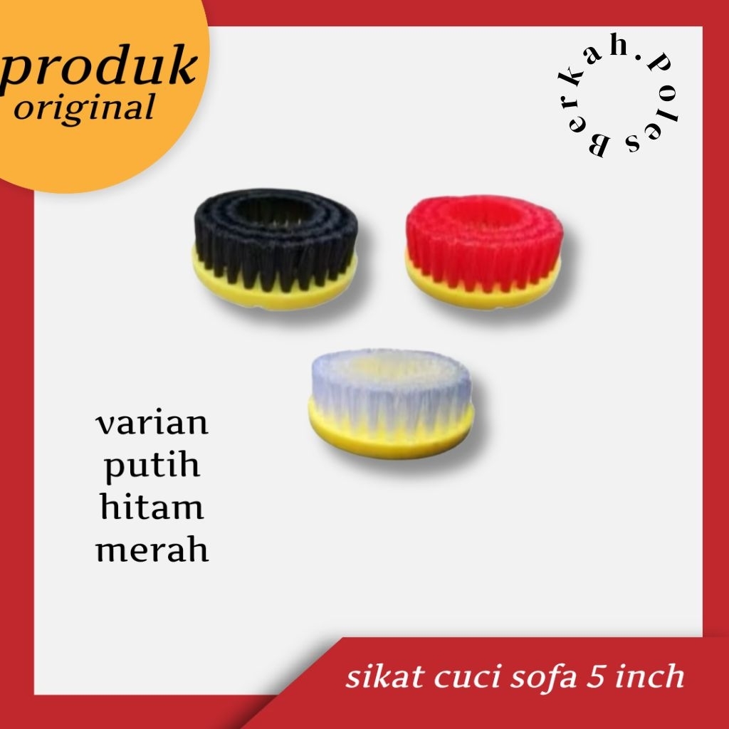 sikat cuci sofa cuci springbed cuci karpet 5inch M14 sikat Handpolisher sikat mesin polisher