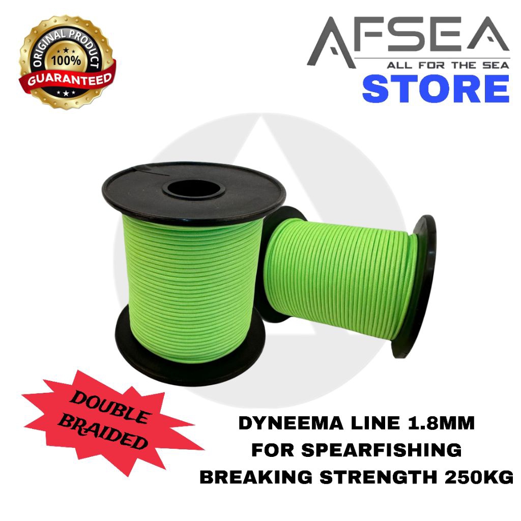 TALI DYNEEMA 1.8MM FOR SPEARFISHING BREAKING STRENGTH 250KG