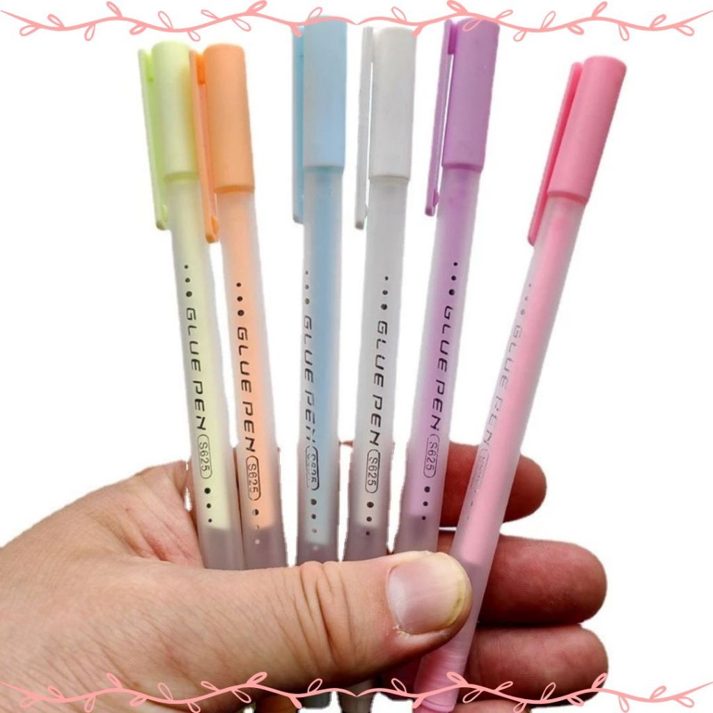 

Pulpen Lem Kertas Cepat Kering Lem Cair Anti Bocor Bentuk Pena Glue Pen Stiker Scrapbook Diy Untuk Anak-Anak