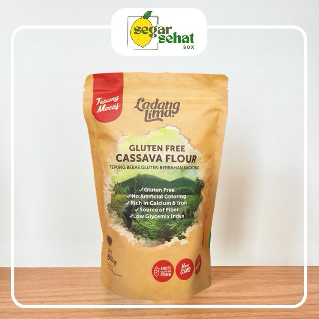 

TEPUNG MOCAF TEPUNG SINGKONG GLUTEN FREE 500gr - LADANG LIMA