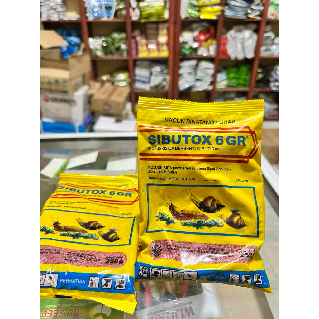 SIBUTOX 6GR / MOLUSKISIDA SIBUTOX racun bekicot dan siput 250 gram