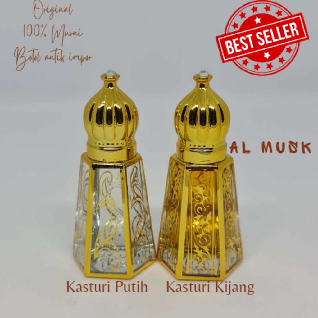 Minyak 1 Paket Kasturi Kijang dan Kasturi Putih Original Impor Murni Non Alkohol