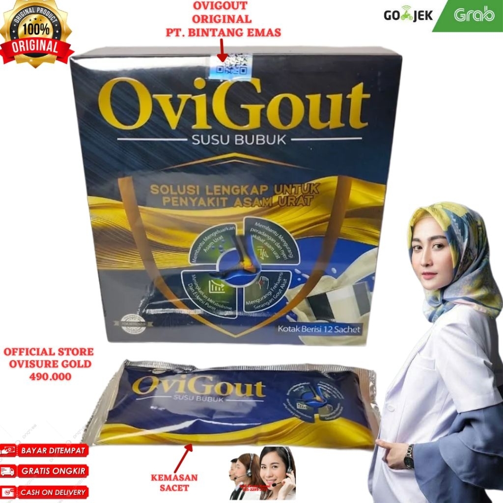 

OVIGOUT MILK SUSU OBAT ASAM URAT NYERI SENDI DAN TULANG KOLESTROL TINGGI