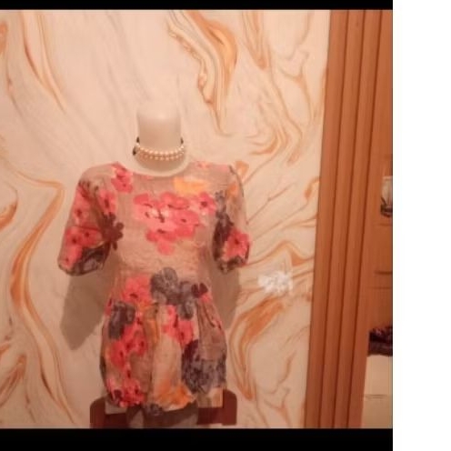 baju wanita atasan motif bunga