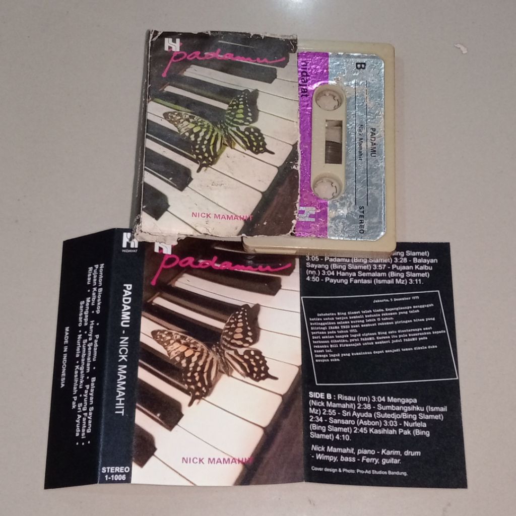 Kaset Nick Mamahit - Padamu (Hidayat Records)