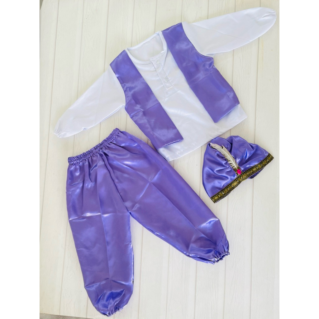 Kostum aladin-baju anak aladin-Kostum ulang tahun anak Aladin laki laki