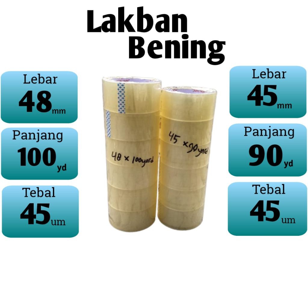 

HOKI Lakban Coklat Bening 45 mm x 90 yard Isolasi Lem Kertas Cat Mobil Paking Grosir Murah Online