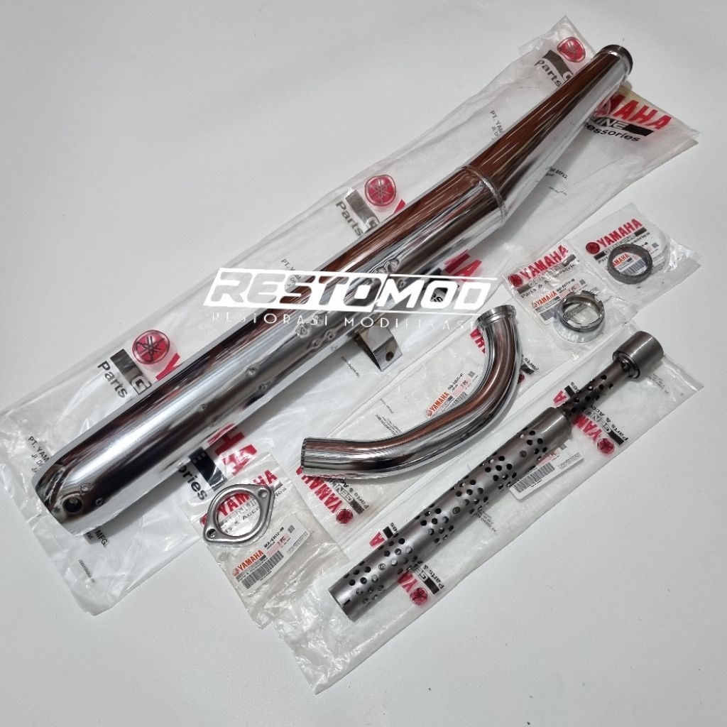 Knalpot Rx King asli yamaha knalpot set rx king original muffler rx king kenalpot rx king 3KA asli