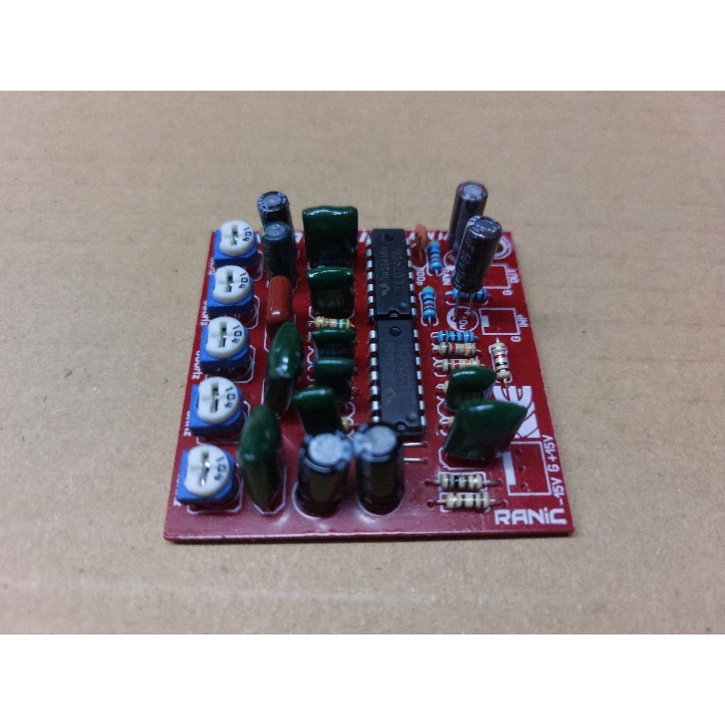 Kit Mini Equalizer 5 Channel Mono Trimpot 2x TL084