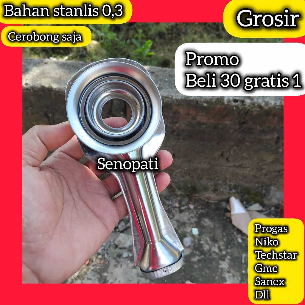 Cerobong Kompor Gas Niko Stanlis 0,3( Cerobongnya saja )/Cerobong kompor umum stanlis