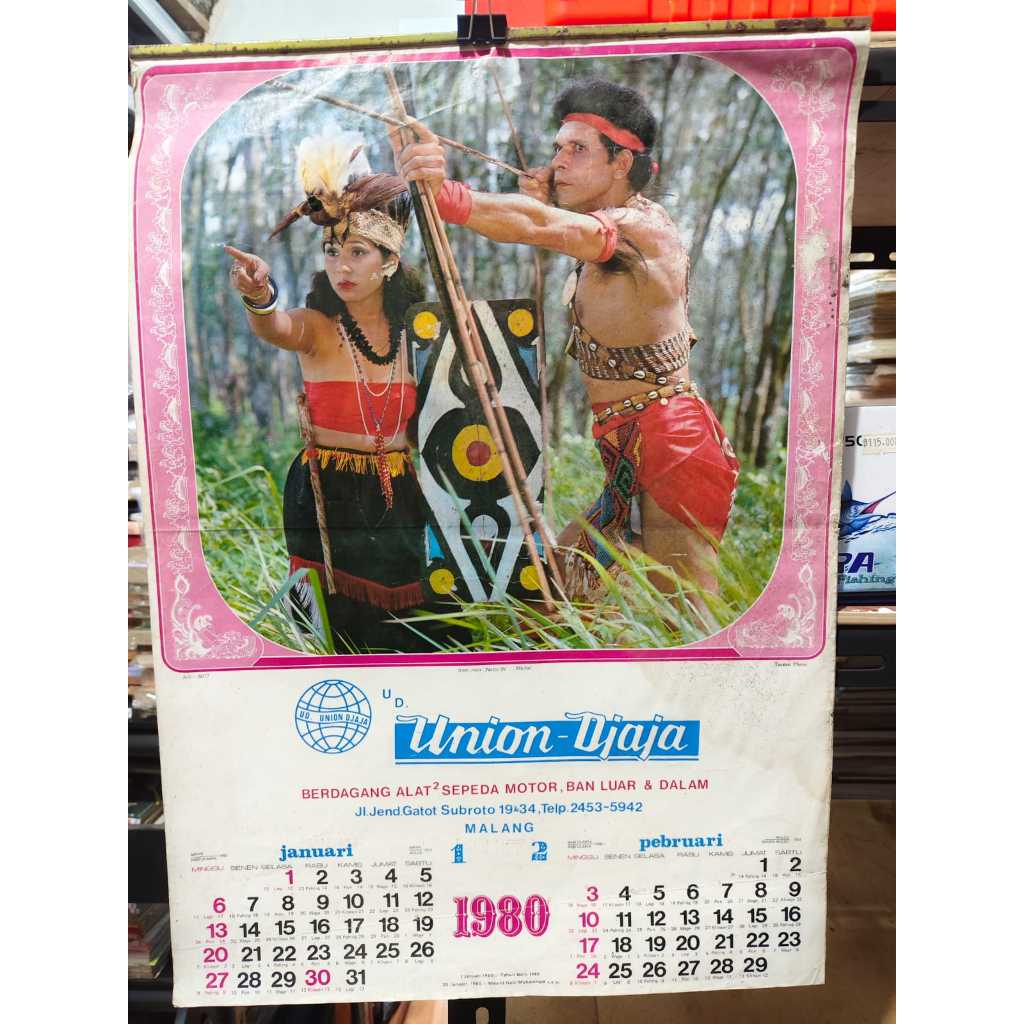 

Kalender jadul Kalender 1980 Union Djaja