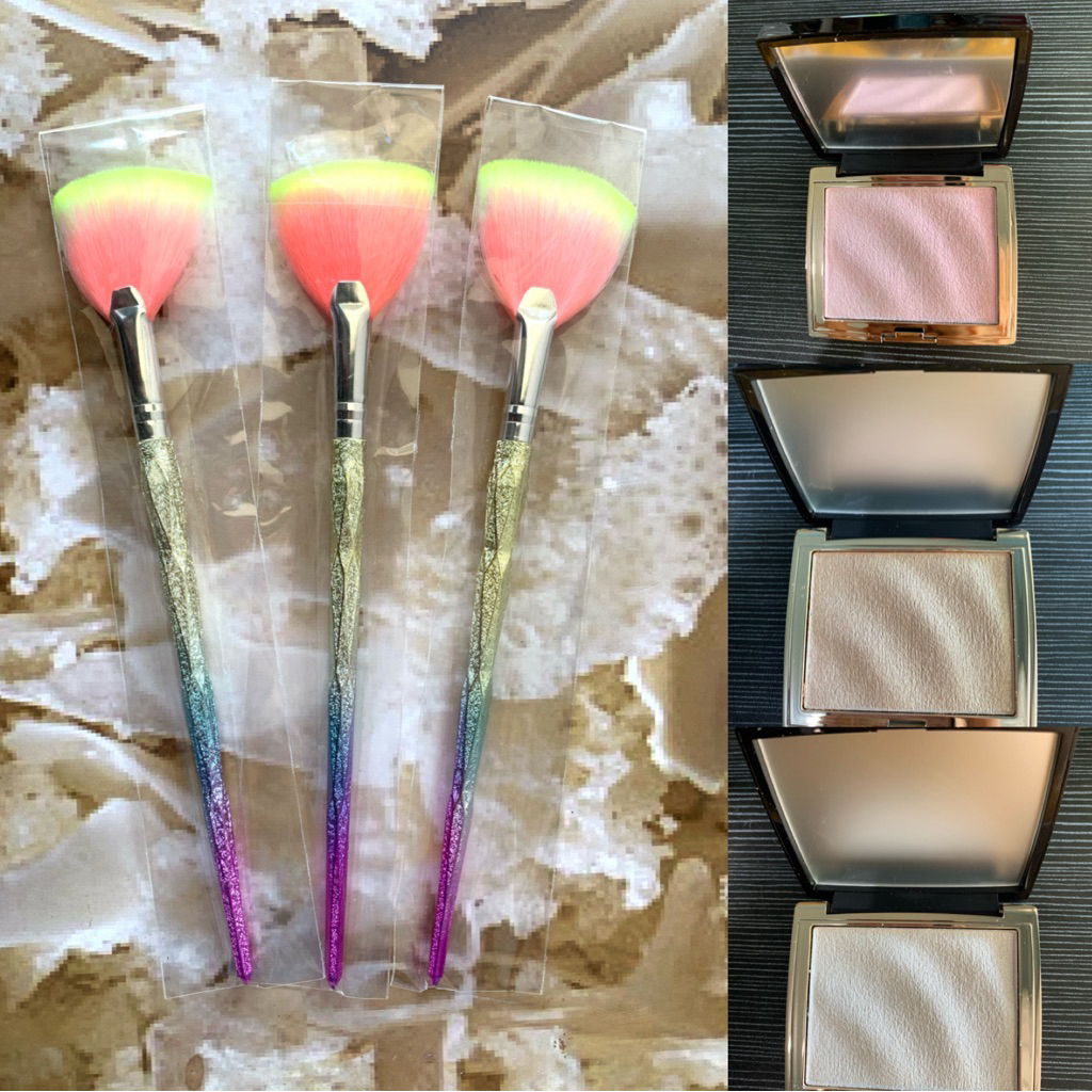 Kuas Highlighter/Brush Highlighter powder/Brush Shimering Highlighter
