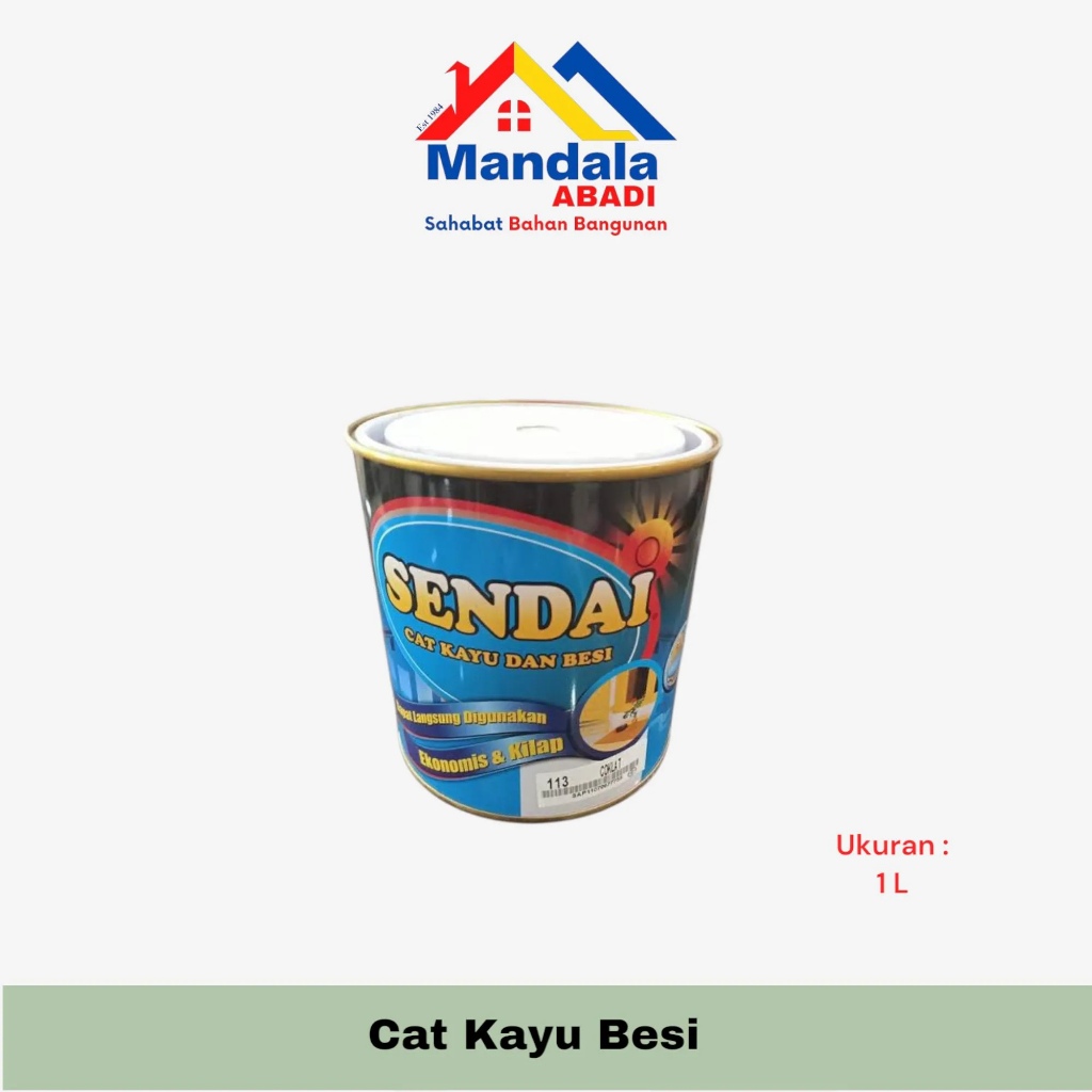 Cat Kayu dan Besi Merk Sendai