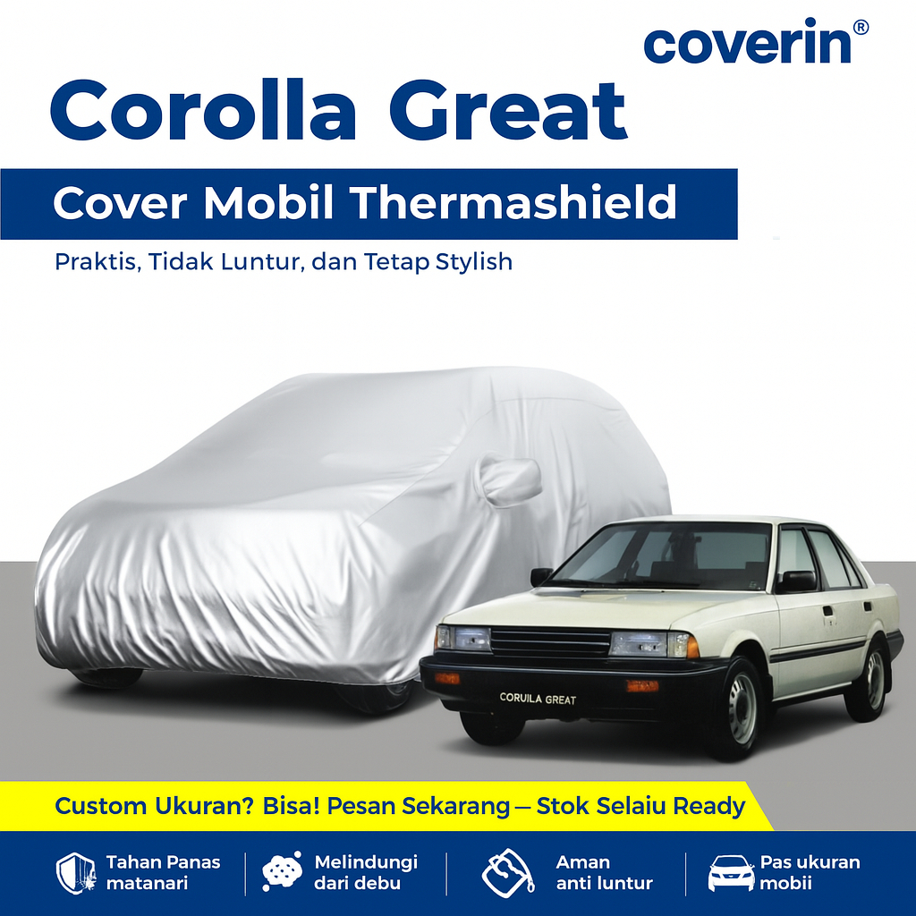 Body Cover Mobil Corolla Great Sarung Mobil great corolla polyester termurah