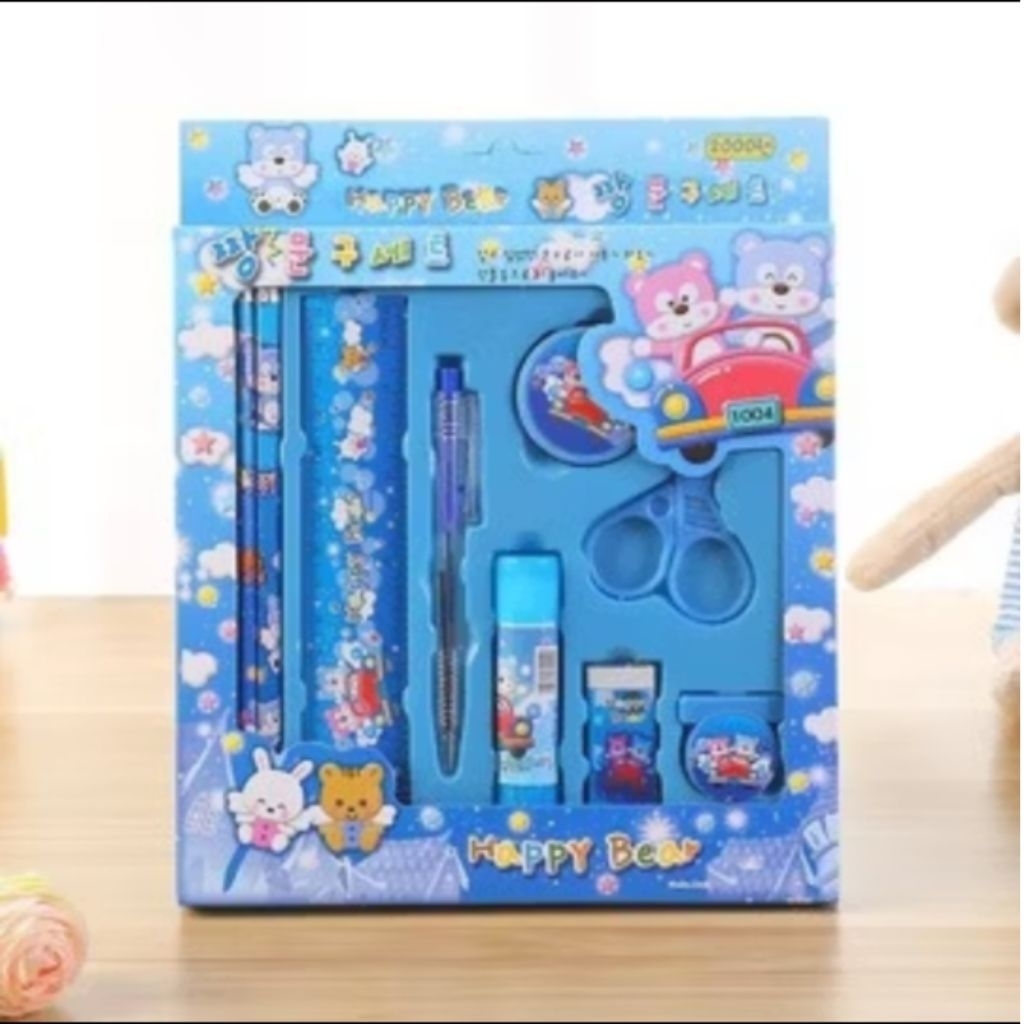 

alat tulis anak sekolah 1set merek OR bermacam macam karakter dan warna