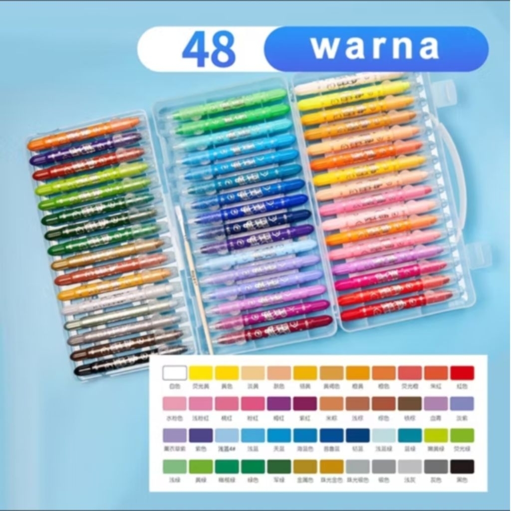 

pensil warna crayon isi 48warna merek CYN