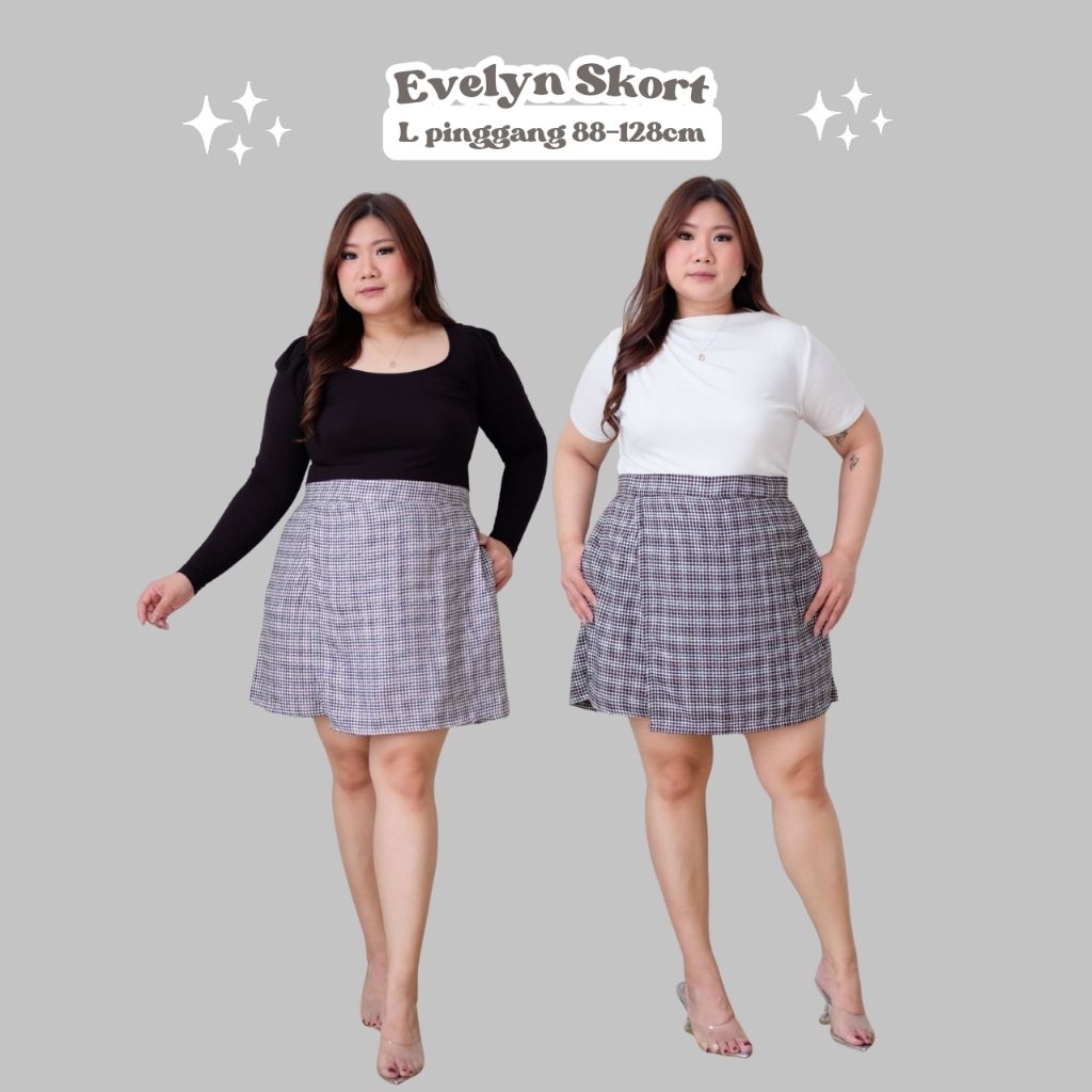 EVELYN SKORT - ROK CELANA JUMBO ROK CELANA BIG SIZE SKORT JUMBO