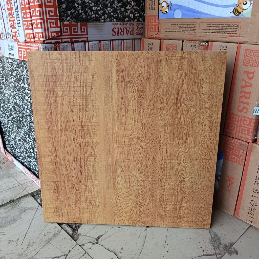 Keramik Lantai 50x50 Motif Kayu Paris Acasia Wood Matt Export Kw1