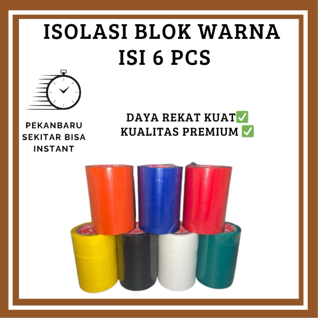 

ISOLASI BLOK WARNA TERMURAH 24 MM ISI 6 PCS HARGA TERMURAH 30.000 AN TERLARIS