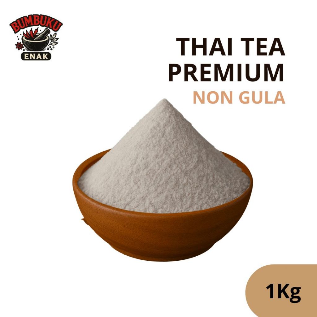 

Bubuk Minuman Thai Tea Premium 1Kg Non Gula – Rasa Autentik Thailand, Cocok Untuk Es Teh Susu & Dessert