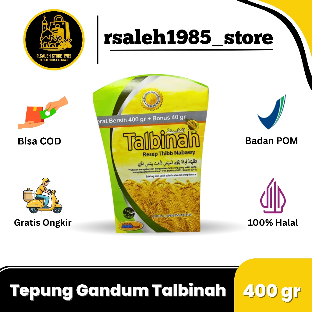 

Tepung Gandum Talbinah Thibb Nabawy 400gr + 40gr