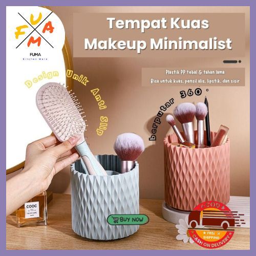 FM Rak Kosmetik Kapsul Putar 360 Derajat | Storage make up Rak Penyimpanan Make Up Bundar Putar