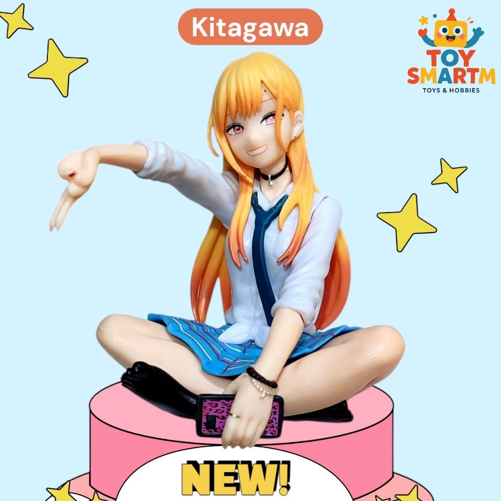 Figure Kitagawa Marin Sitting My Drees Up 11 cm Mainan Marin Kita Gawa