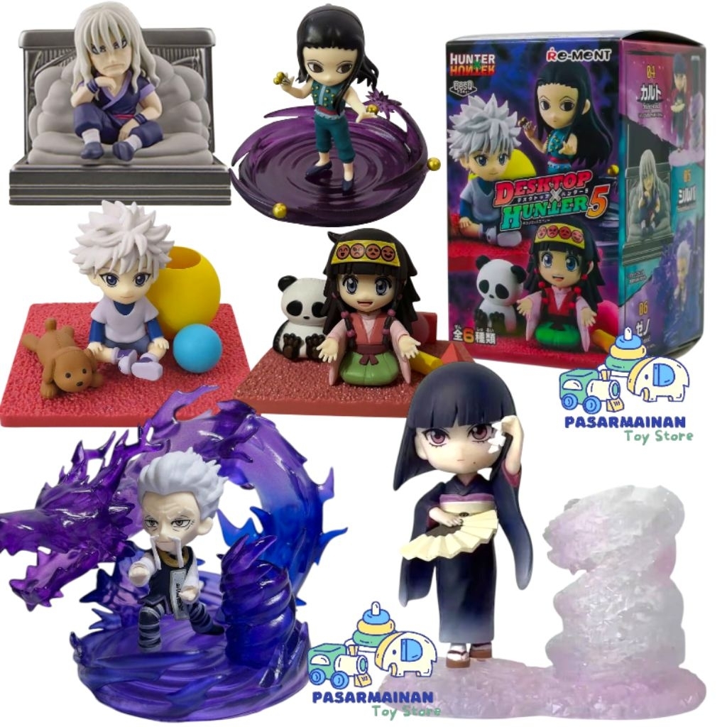 Figure Blind Box Hunter X Hunter Desq Deskop Hunter Set 6 Killua Zoldyck Alluka