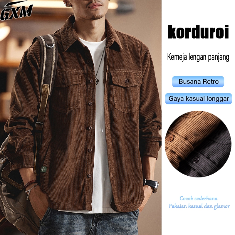 ORIGINAL JAKET CORDUROY PRIA JUMBO JAKET PRIA KEREN JAKET TRUCKERWORK JAKET CORDUROYJAKET CORDUROY
