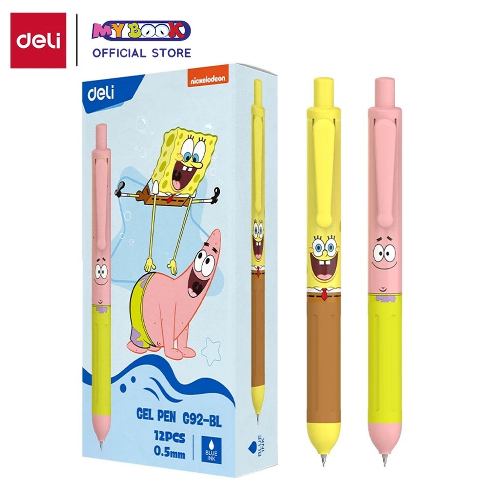 

Deli Pulpen Gel / Gel Pen ST Tip Spongebob Special Edition EG92-BL Tinta Biru - 1 Pcs