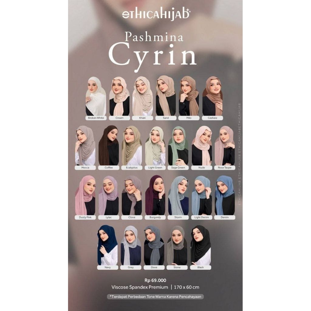 ETHICA HIJAB || ETHICA PASHMINA CYRIN