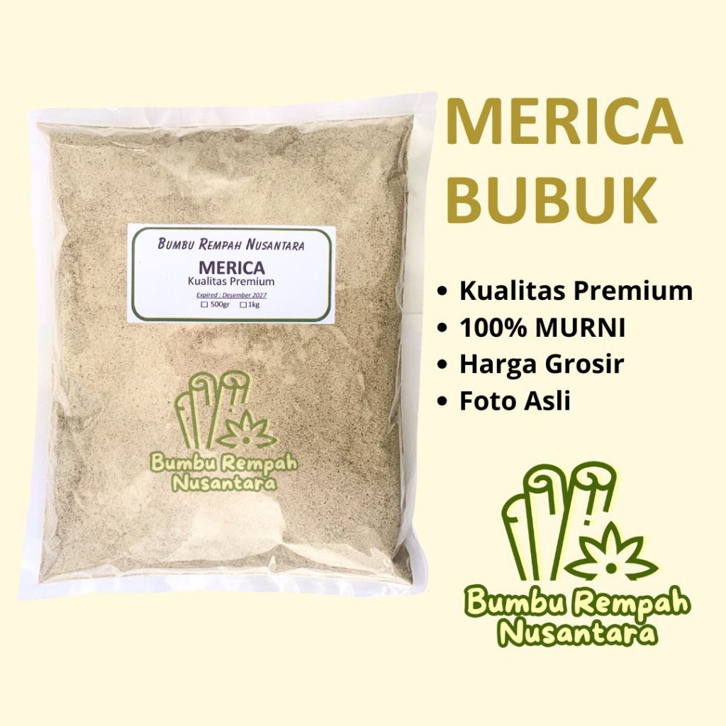 

Lada putih bubuk 500g 1kg - Rempah Asli Murni | BUMBU REMPAH NUSANTARA | Bumbu Dapur Nusantara Grosir Murah