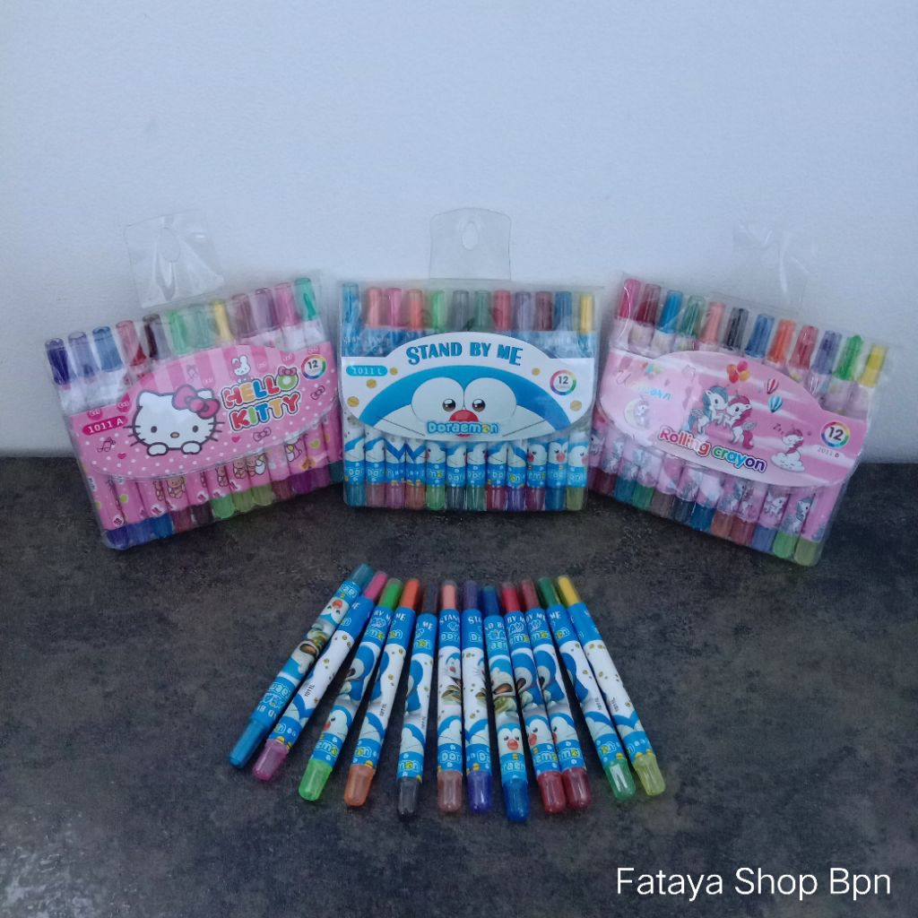 

Krayon Putar Karakter/Krayon Doraemon/Krayon Hello Kitty/Krayon Unicorn