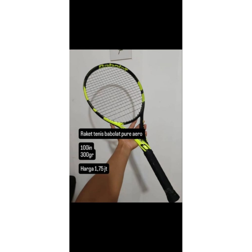 raket tenis babolat pure aero green