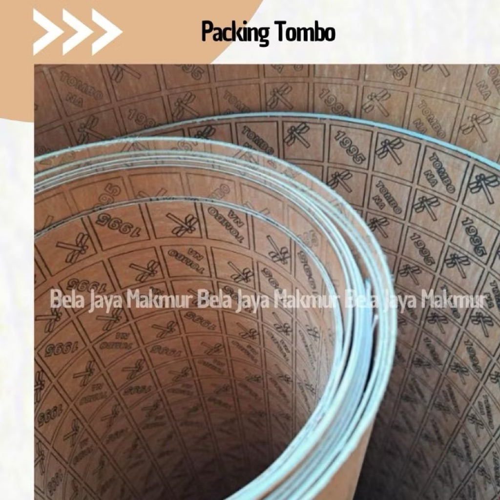 Packing gasket Tombo 1995 Na Coklat Tebal 2mm 3mm Ukuran 127cm x 381cm