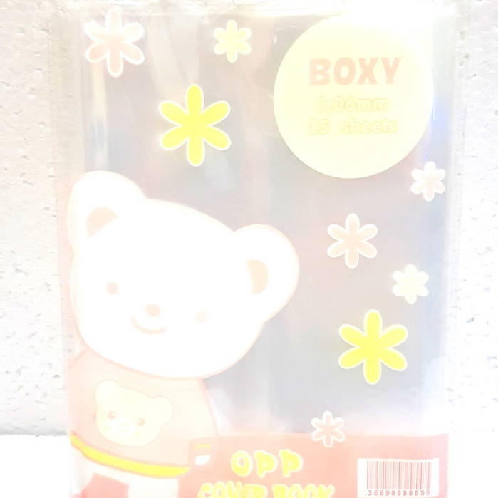 

POP1 Sampul Buku Plastik Boxy / Transparant / Tebal (1 Set isi 25) Sampul Panda